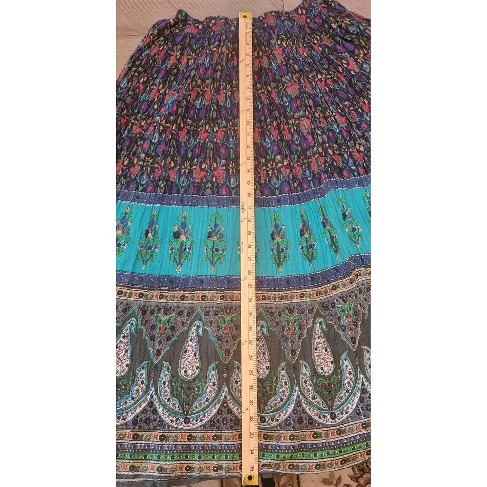 Bantu Maxi Skirt Multicolor Boho Gypsy Size M To The Floor Flowy